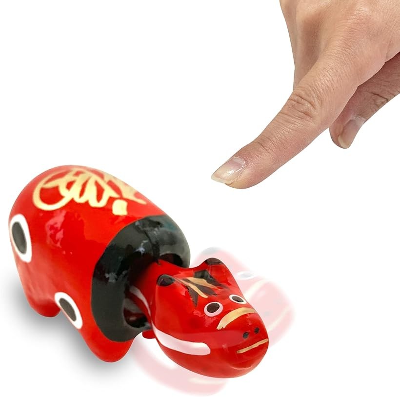 楽天市場】日本製 希少生産 赤べこ 幸福の牛 縁起物 手作り 張り子