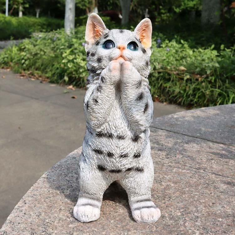 楽天市場】cat ガーデン 庭 猫の置物 ガーデンオブジェ オーナメント