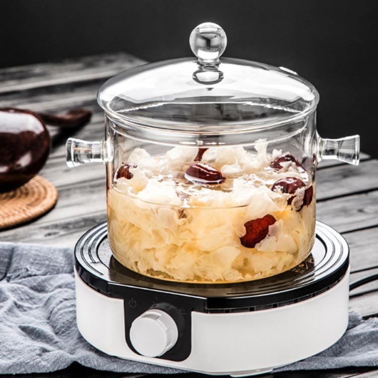 楽天市場】ガラス鍋 両手鍋 ガラス製 クリア 透明 ガラスポット 両手