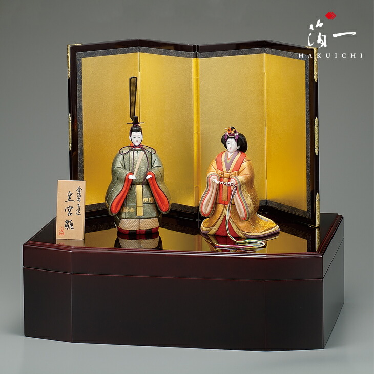 楽天市場】金沢箔布木目込 雛人形 皇宮雛（こうぐうびな）｜金箔の箔一