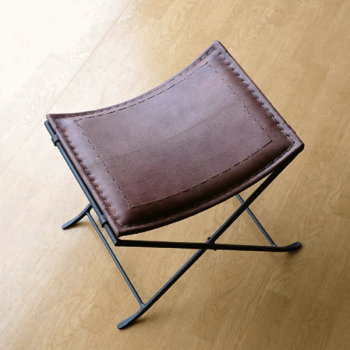 楽天市場】スツール 本革 椅子 アンティーク おしゃれ レザースツール