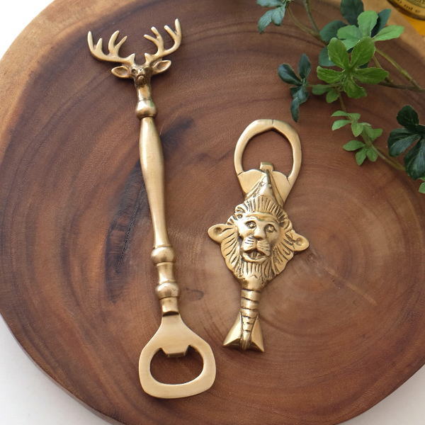 楽天市場】栓抜き おしゃれ オープナー 真鍮 インテリア 雑貨 オブジェ