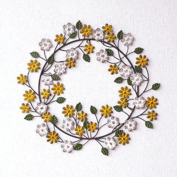 楽天市場】壁飾り おしゃれ リース 玄関 壁掛け かわいい アンティーク