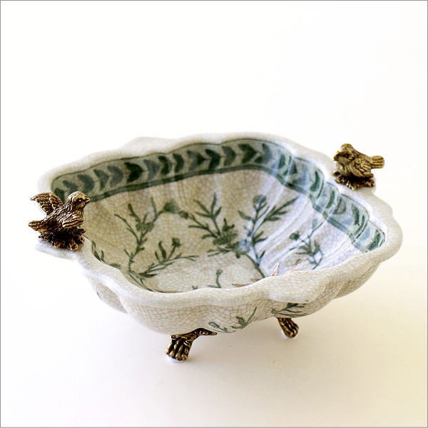 楽天市場】陶器 コンポート おしゃれ トレイ シンプル 小物入れ 真鍮