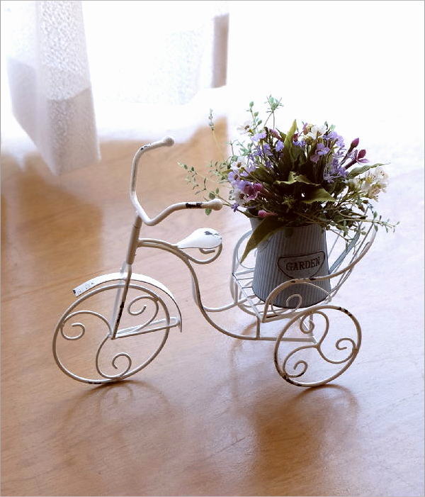 楽天市場】フラワーラック おしゃれ サイクルプランター 三輪車