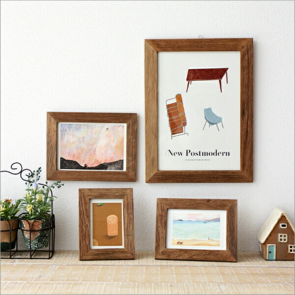 楽天市場】フォトフレーム 壁掛け A4 木製 チーク材 おしゃれ 縦 横