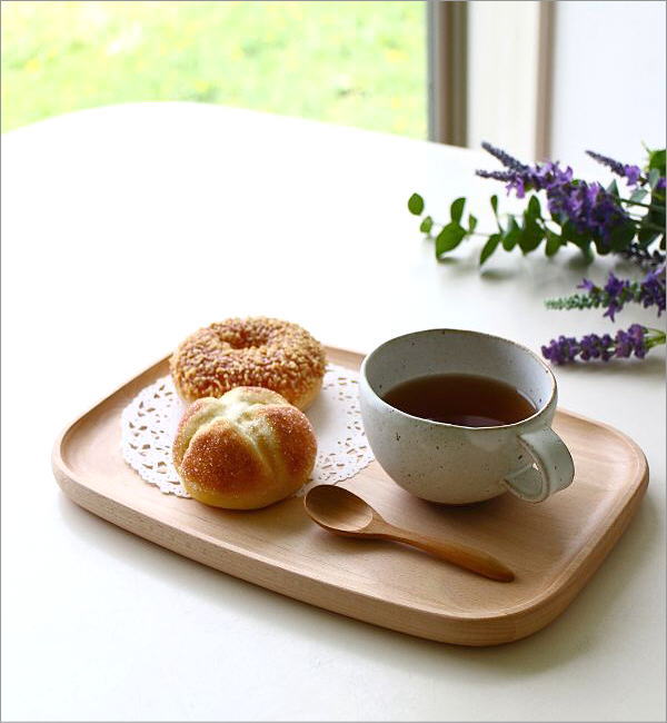 楽天市場】木製トレートレイ お盆 おしゃれ 天然木 カフェ ナチュラル