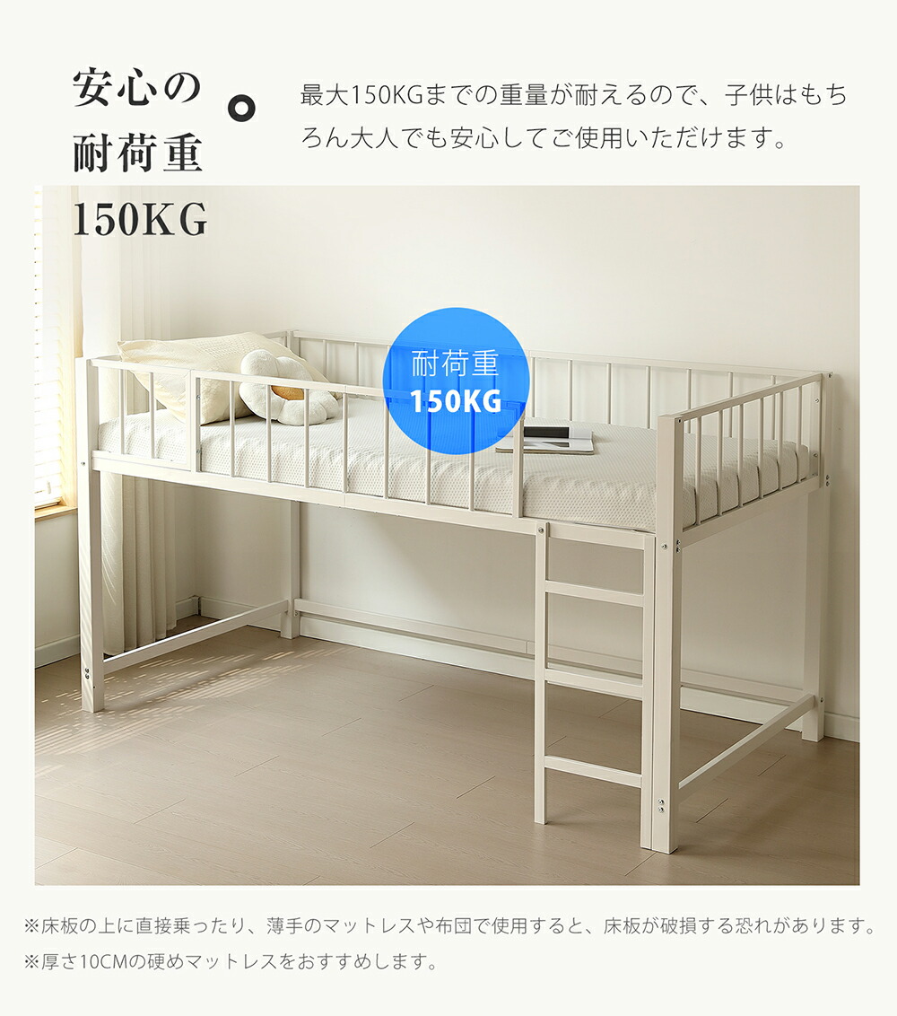 楽天市場】【SS限定価額＆お得クーポン】ロフトベッド パイプベッド