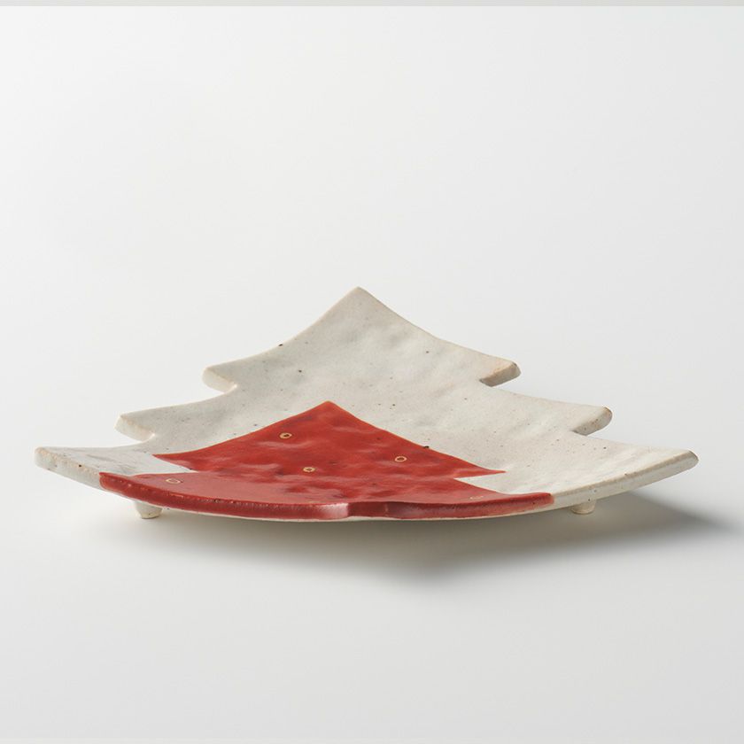 楽天市場】【SSクーポン配布中】クリスマスツリー 粉引赤絵 三つ足