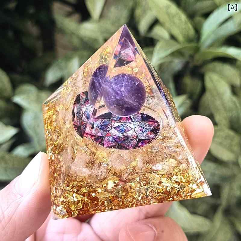 楽天市場】ピラミッド 置物 車内飾り インテリア 小物 アメジスト