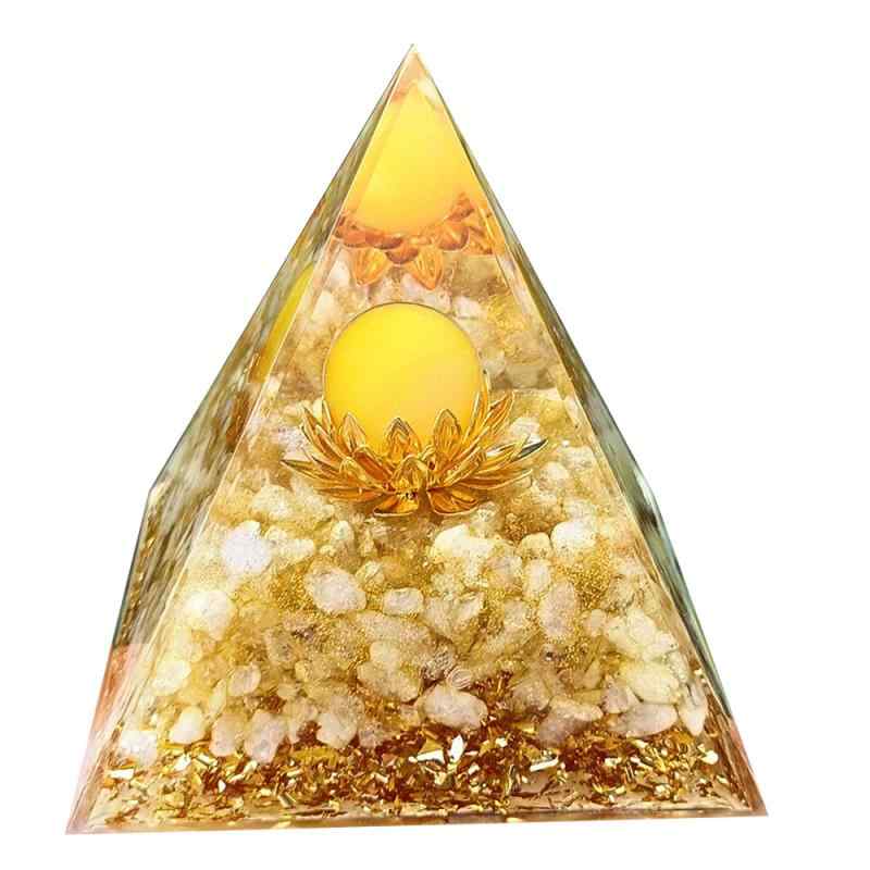 楽天市場】ピラミッド 置物 車内飾り 小物 アクリル シェル シトリン