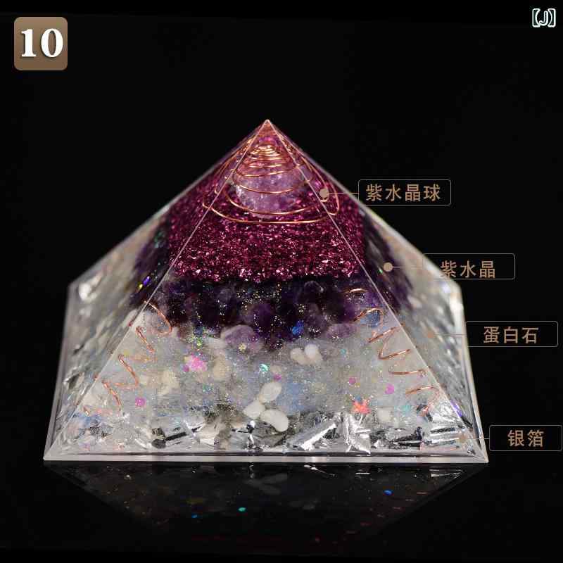 楽天市場】ピラミッド 置物 インテリア 車内 小物 クリスタル 富 立体