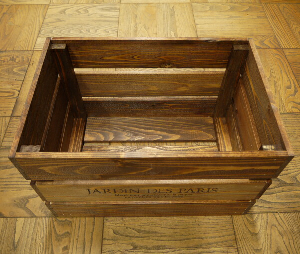 楽天市場】箱 収納ボックス / アンティークボックス 大 ブラウン 450