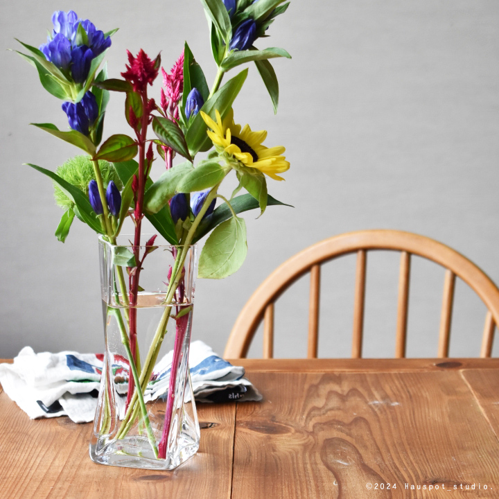 楽天市場】フラワーベース スガハラガラスSghr ヘレン 四角花器クリア