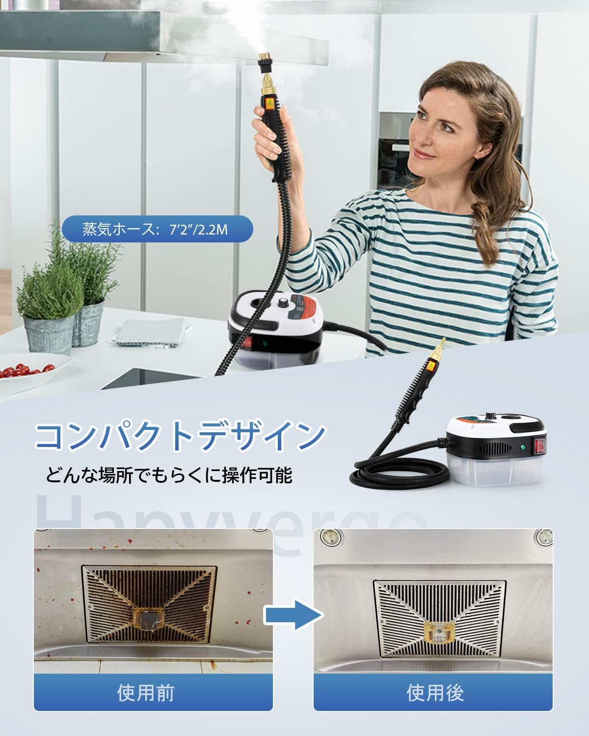 楽天市場】高温蒸気洗浄機 高温 高圧 蒸気洗浄機 2500W 110V 6段階調整