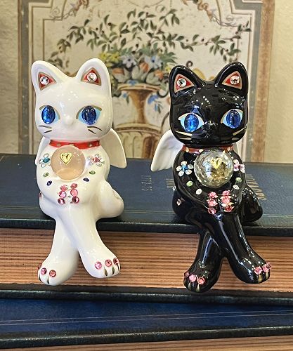 楽天市場】招き猫 デコレーション キラキラ 置物 おしゃれ かわいい