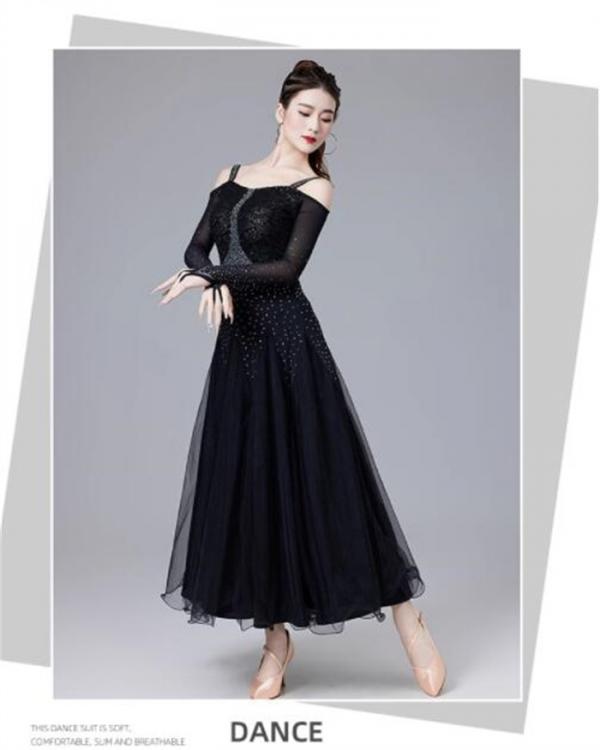 楽天市場】社交ダンスドレス 社交ダンス モダンドレス ブラック レッド