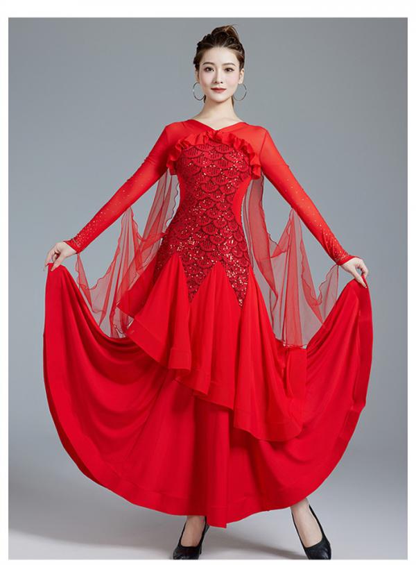 楽天市場】社交ダンスドレス フロート 上品 社交ダンス モダンドレス