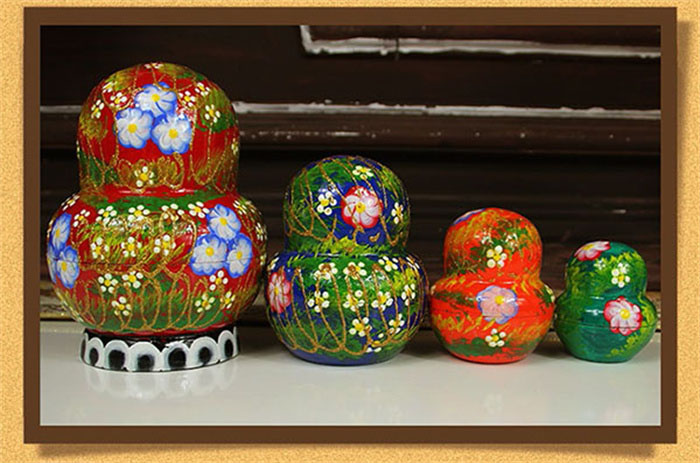 楽天市場】ロシア 人形 マトリョーシカ クリスマス オブジェ 10個組15