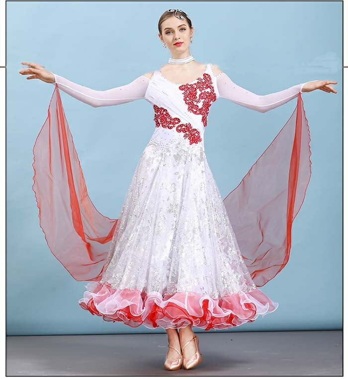 楽天市場】社交ダンスドレス レディース スタンダード モダンドレス