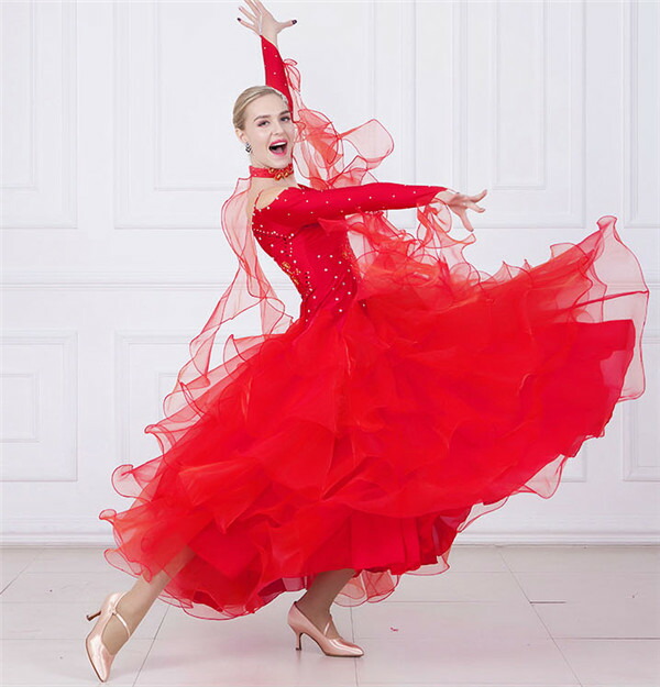 楽天市場】社交ダンスドレス フロート 上品 スタンダード レッスン