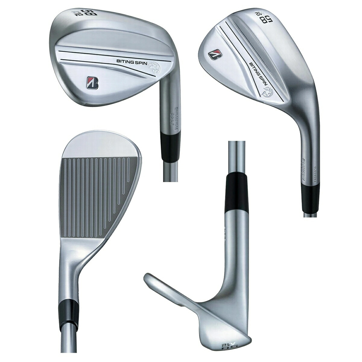 楽天市場】ブリヂストン バイティングスピン ウェッジ メッキ仕上げ