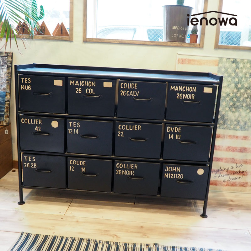 楽天市場】ienowa イエノワ チェスト 大 201200271 縦型 縦 三段