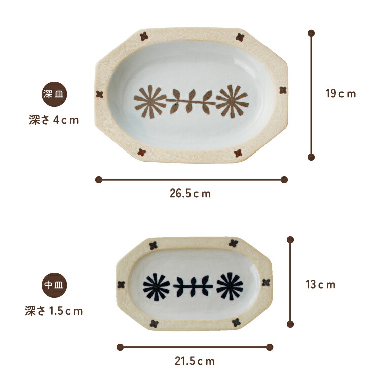 楽天市場】【楽天スーパーSALE 15%OFF】食器 深皿 セイジハナ 全2色