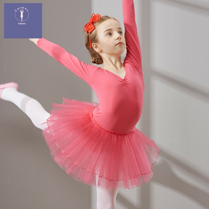 楽天市場】送料無料 バレエ レオタード 子供用 長袖 リボン キッズ