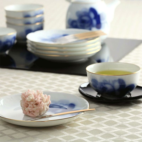 楽天市場】【大倉陶園】ブルーローズ（8211） 15cm銘々皿揃（5枚