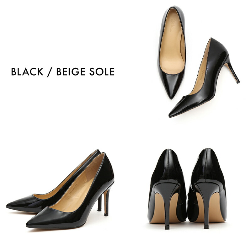 楽天市場】8cmヒール エナメル ハイヒール ピンヒール ポインテッド