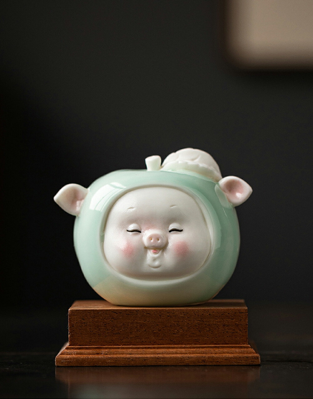 楽天市場】IwaiLoft リンゴ ぶた オブジェ かわいい インテリア 縁起物