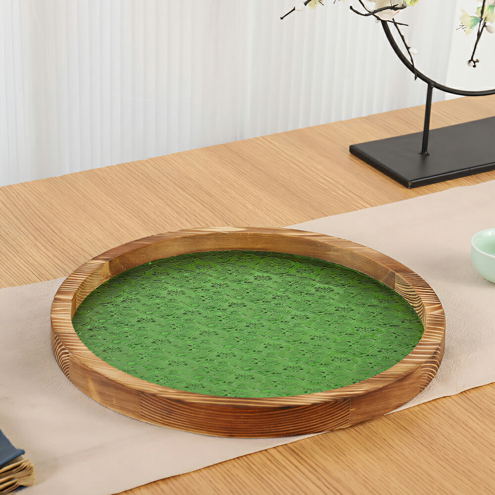 楽天市場】IwaiLoft ガラストレー 茶席 トレイ 花海堂 ガラス 木製