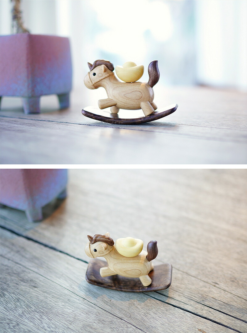 楽天市場】2026年 ゆらゆら木馬 置物 おしゃれ 木馬 手作り オブジェ