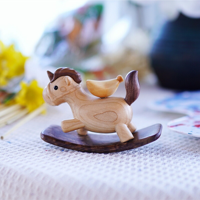 楽天市場】2026年 ゆらゆら木馬 置物 おしゃれ 木馬 手作り オブジェ