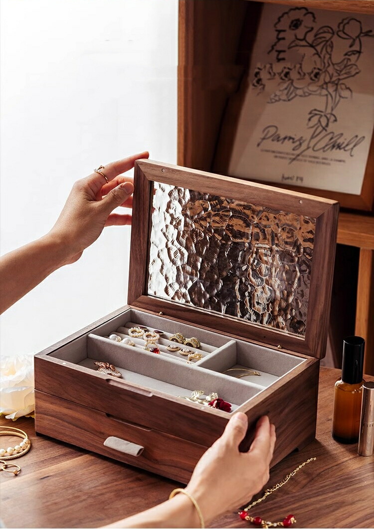 楽天市場】大切な物を美しいウッドケースに！ジュエリーボックス