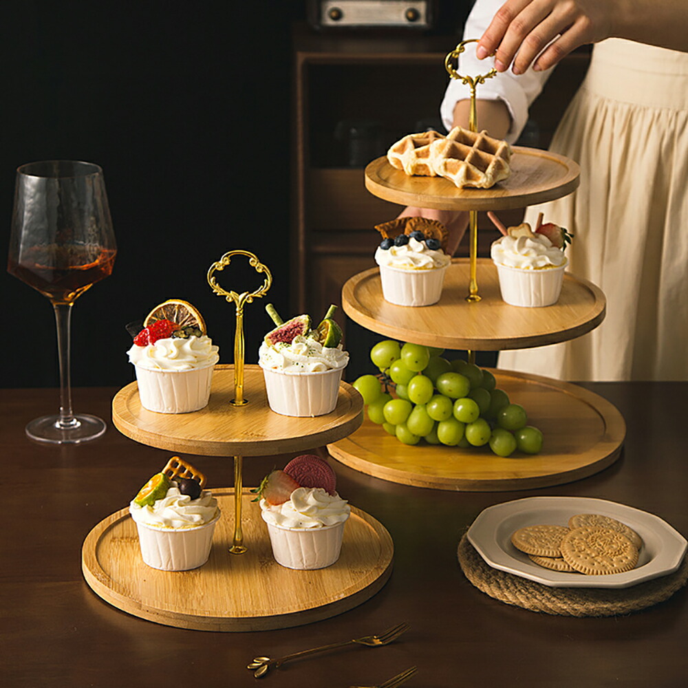 楽天市場】IwaiLoft おしゃれで優雅なひととき ケーキスタンド 二段式