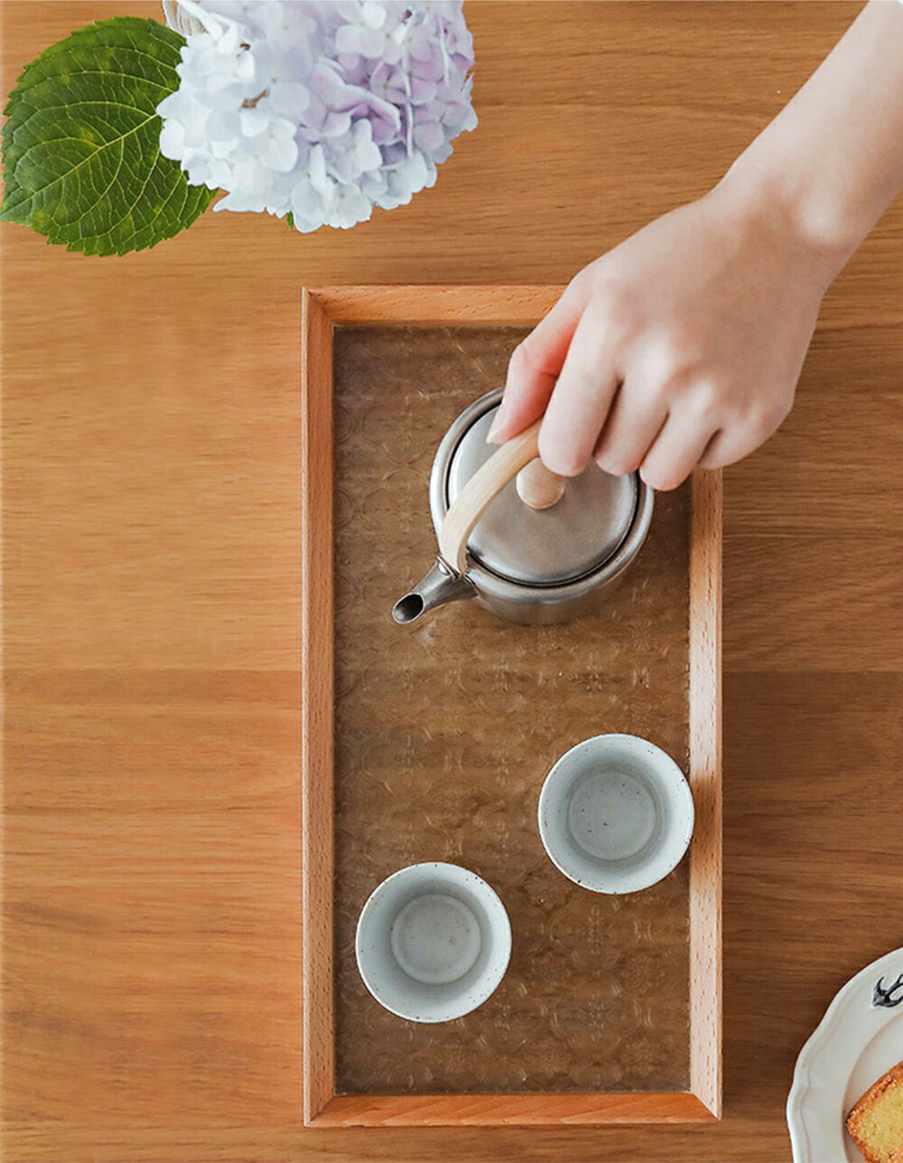 楽天市場】【30.5*20*H3.5cm・美しい木目】上品で使い勝手の木製トレー