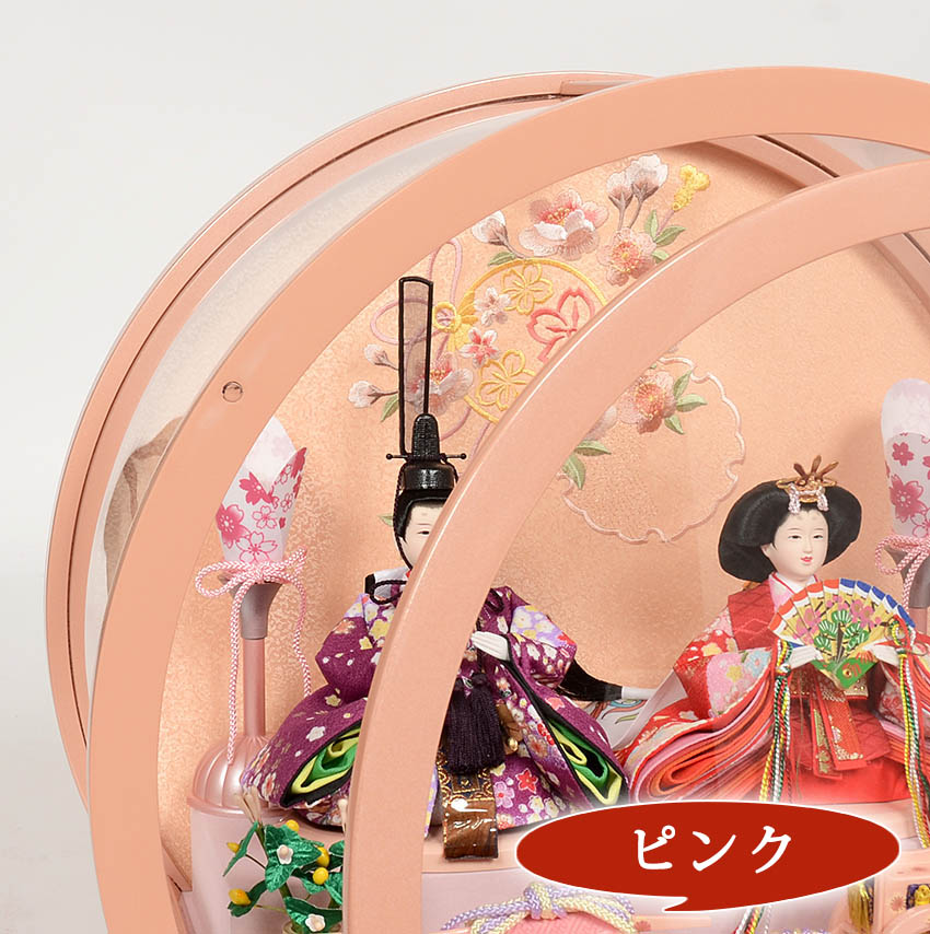 楽天市場】雛人形 ケース飾り セルクル コンパクト 【S】 ひな人形
