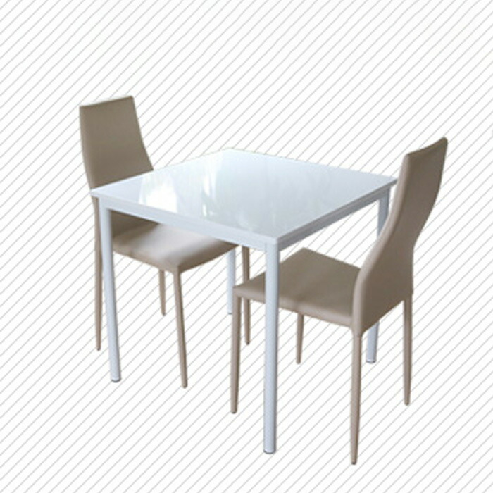 楽天市場】ダイニングテーブルセット 2人掛け ホワイト 3点セット 白