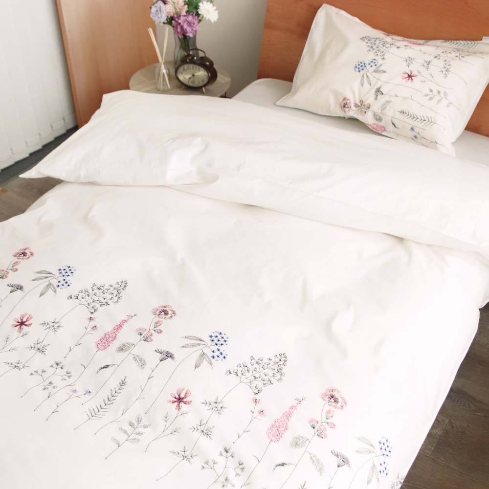 楽天市場】枕カバー M 43×63cm 刺繍 綿100% 日本製 おしゃれ 柄 花 花