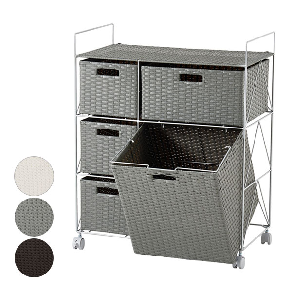 楽天市場】ランドリーワゴン ラタンの通販