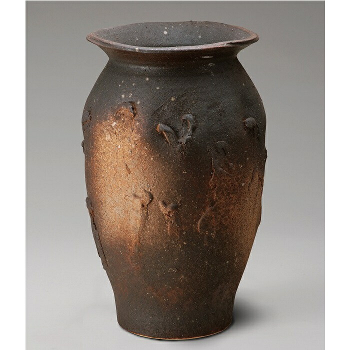 楽天市場】【送料無料（離島を除く）】信楽焼 534-03 窯変ボカシ壷型傘