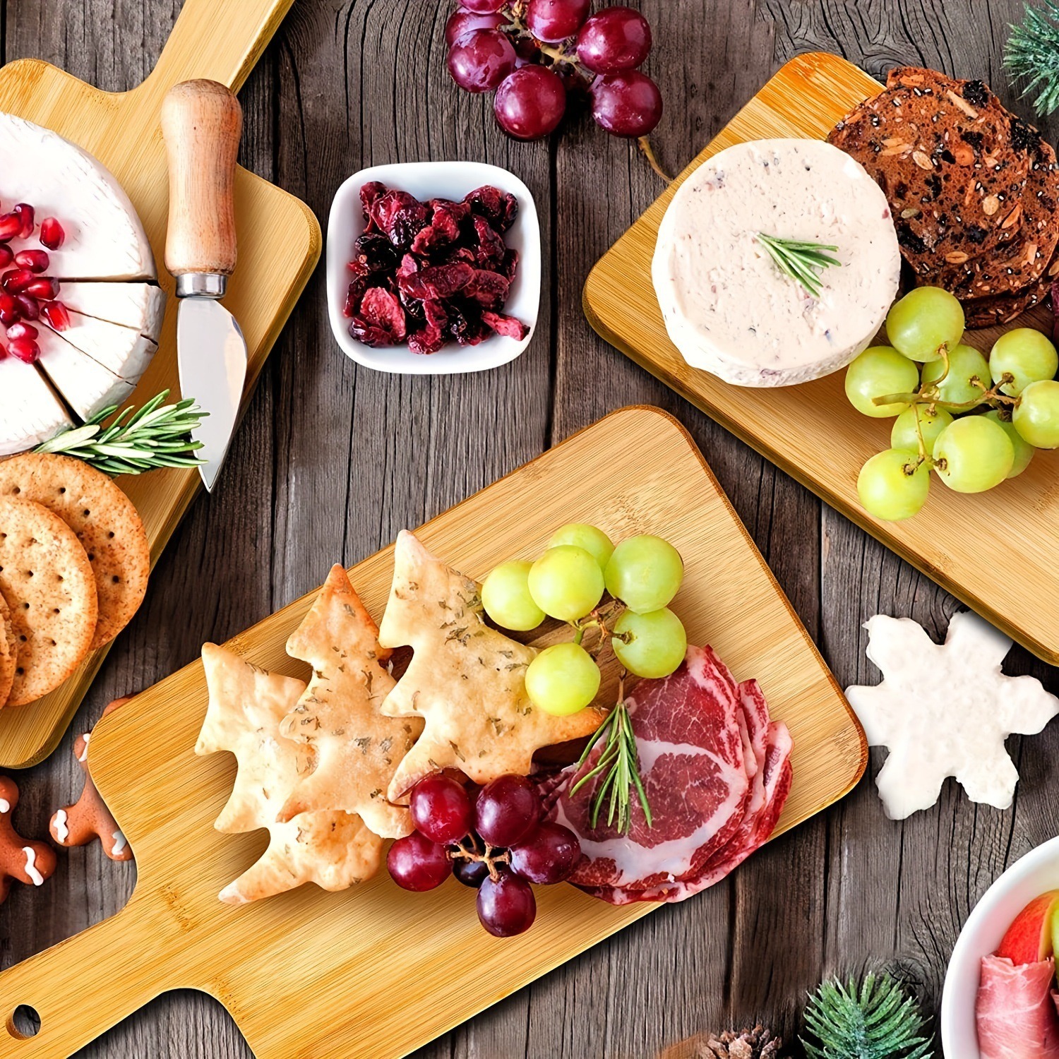 楽天市場】2個セット カッティングボード 竹製 取っ手付き 木製