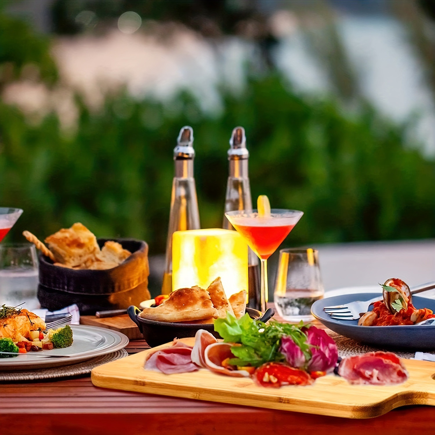 楽天市場】2個セット カッティングボード 竹製 取っ手付き 木製