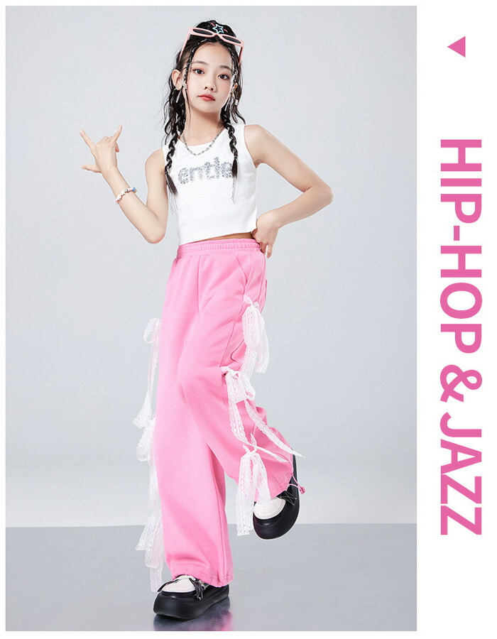 楽天市場】ダンスパンツ キッズ スウェットパンツ 女の子 かわいい 長