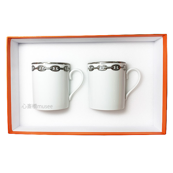 楽天市場】≪ 新品 ≫ HERMES エルメス マグカップ シェーヌ ダンクル