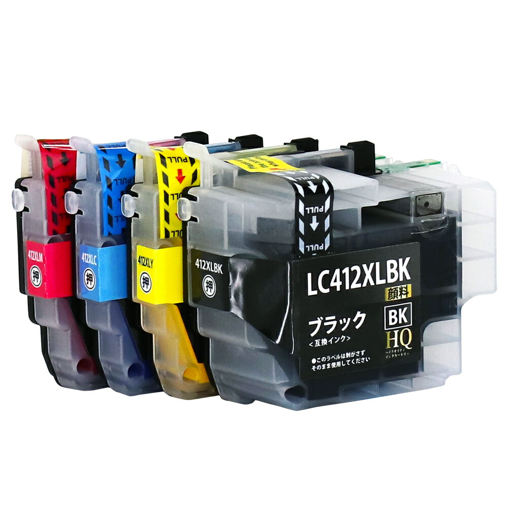 楽天市場】LC412XL-4PK ブラザー brother 互換インクカートリッジ 純正