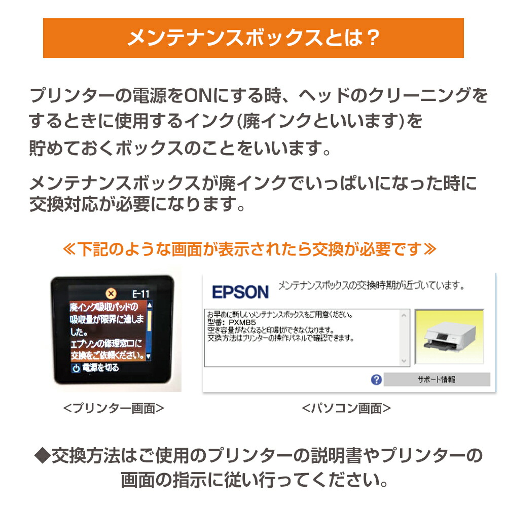 楽天市場】PXMB5 互換メンテナンスボックス エプソンプリンター対応 PX