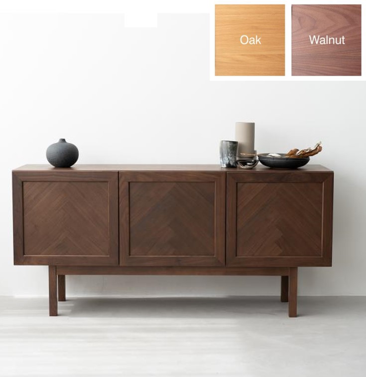 楽天市場】キャビネット サイドボード ウォールナット オーク 無垢材